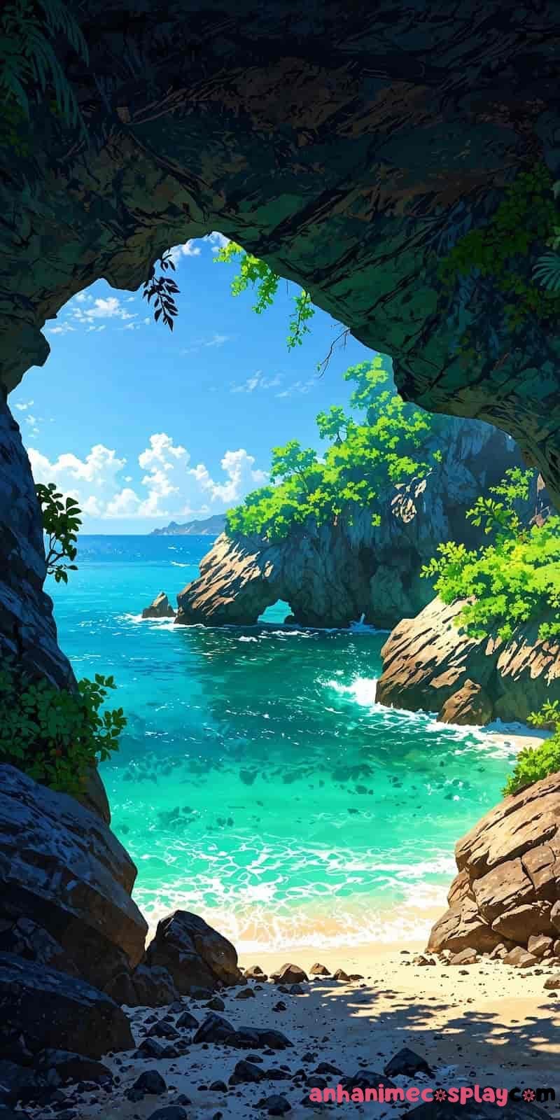 ảnh phong cảnh anime biển